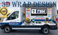 create 3d wrap design, vehicle wrap