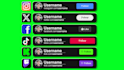 create all social media follow like button animation