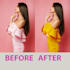 do image recolor, correction, pattern change, and removal of background