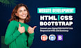 do frontend web development, psd to html css bootstrap