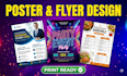 design modern party event posters, flyers, and leaflets
