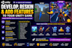 develop, reskin and add features to your unity game