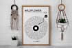 create custom song lyrics print wall art in vinyl style