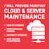 keep your AWS infrastrucrure stable and monitored monthly