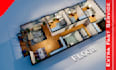 give beautiful 3d floor plan render or isometric  view from your floor plan
