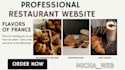 set up wordpress landing page design restaurant website