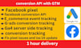 setup facebook pixel and conversion API, google analytics 4,