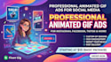 design high converting animated gif banner ads for web and social media