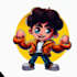 create bright unique cartoon character