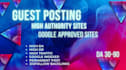 provide SEO guest posting service with dofollow backlinks