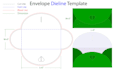 creat any custom envelope dieline template for your product