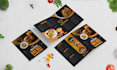 design a professional food, cafe, or restaurant menu