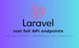 develop laravel rest API endpoints with mysql