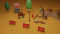 create low poly 3d game assets and props in blender