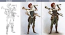 draw character design and concept art