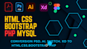 build a high responsive website in html css bootstrap php