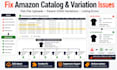 create and fix amazon flat files and variations