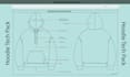 design polo shirt, hoodie technical sketch and techpack