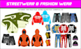 do any sportswear, streetwear customised designs for you
