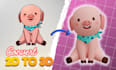 design cute 3d mascot, chibi, cartoon character for brand, game or toy