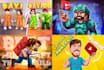 draw cartoon youtube thumbnail