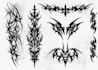 make cyber sigilism,tribal for tattoo or clothing design