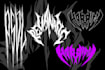 create a very detailled and scary metal logo