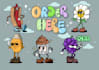 create retro vintage cartoon character design for you