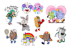 create costumized character cartoon illustration