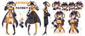 draw reference sheets for your character in anime style