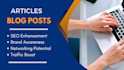write SEO friendly articles, content, and creative slogans