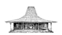 sketch a traditional indonesian house