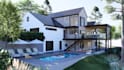 create a photorealistic 3d exterior rendering of your house