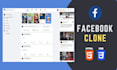 create a facebook clone website professionally