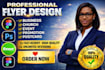 design a stunning flyer, logo with branding that elevates your brand