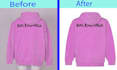 do flat clothing photo editing, reshape, ghost mannequin,