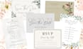 design unique wedding invitations, save the dates, rsvps, wedding day timelines