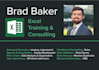 create and teach excel formulas, formatting, pivot tables