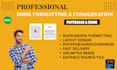 book formatting for your ebook or paperback for amazon, kindle, KDP