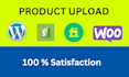 do wocommerce product upload of any ecommerce store