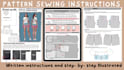 do advanced sewing illustrations with written instructions