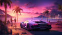 create stunning synthwave ai art for your youtube channel