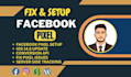 setup or fix facebook pixel shopify, conversion API, ga4 properly
