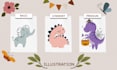 create cute original vector illustration for baby