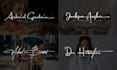 design scripted, handwritten and signature logo