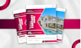 create a leaflet product marketing, event flyer