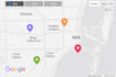 google maps API integration with markers, clusters, filters