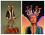 draw dark fantasy, psychedelic and horror illustrations