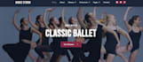 design professional dance website, dance studio website, yoga website