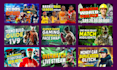 design eye catchy gaming youtube thumbnail